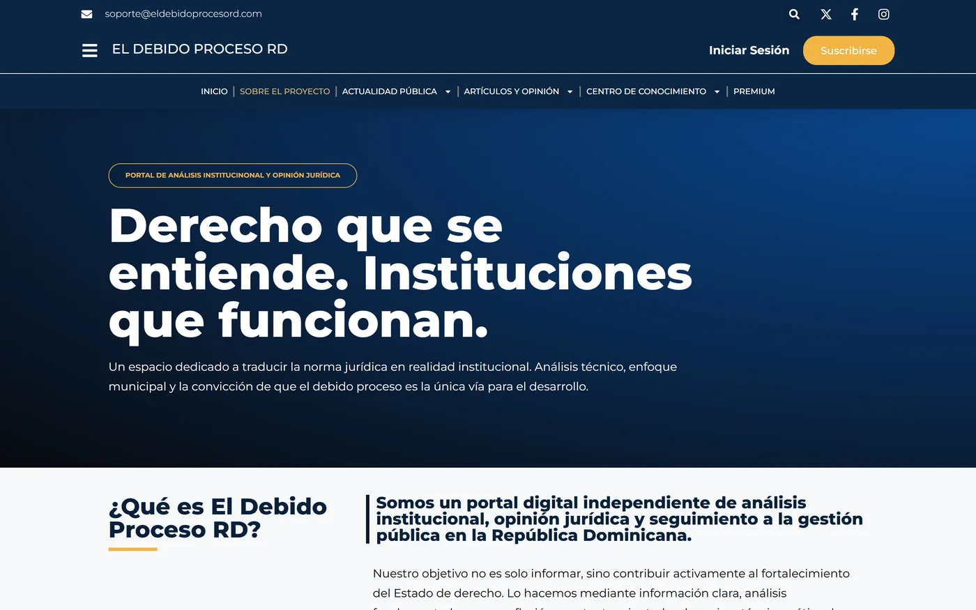 El Debido Proceso RD — Sobre el proyecto