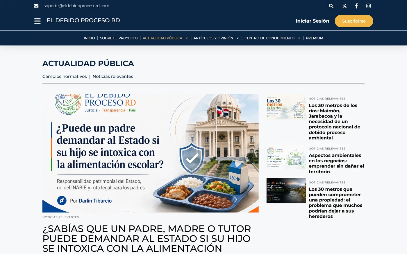 El Debido Proceso RD — Actualidad pública