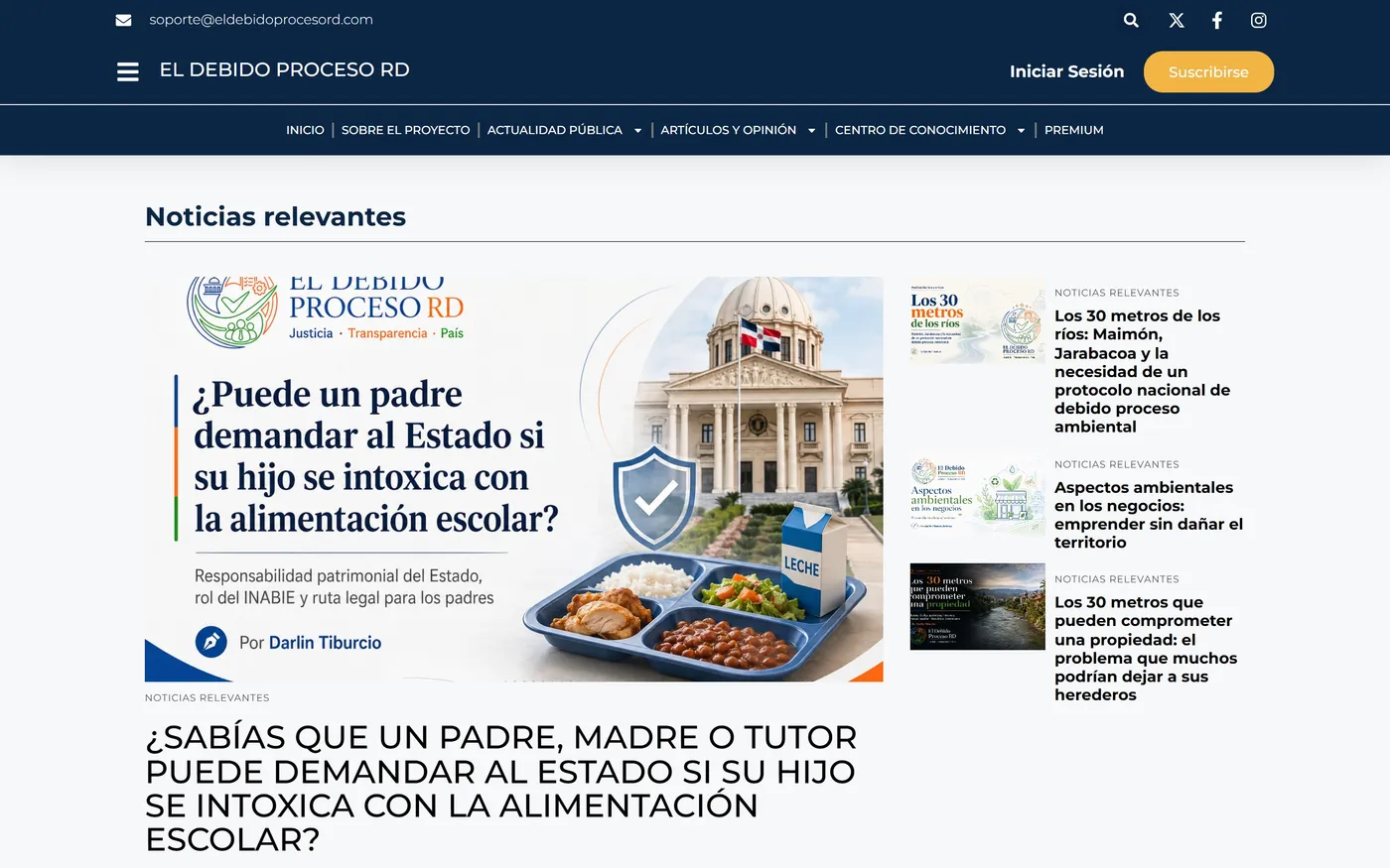 El Debido Proceso RD — Noticias relevantes