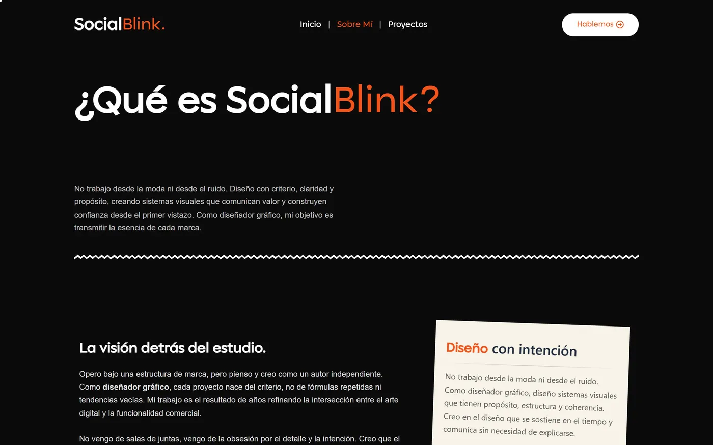 Social Blink — Sobre Mí