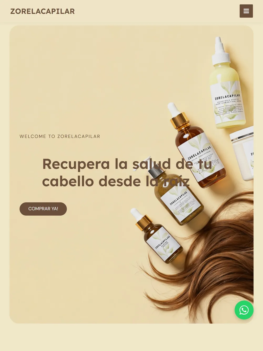 Zorela Capilar en tablet